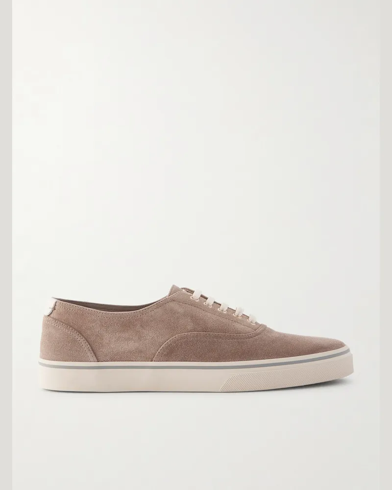 Brunello Cucinelli Suede Sneakers Neutrals