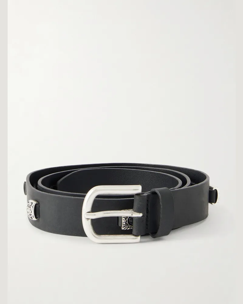 A Kind Of Guise Duniro 3cm Embellished Leather Belt Black