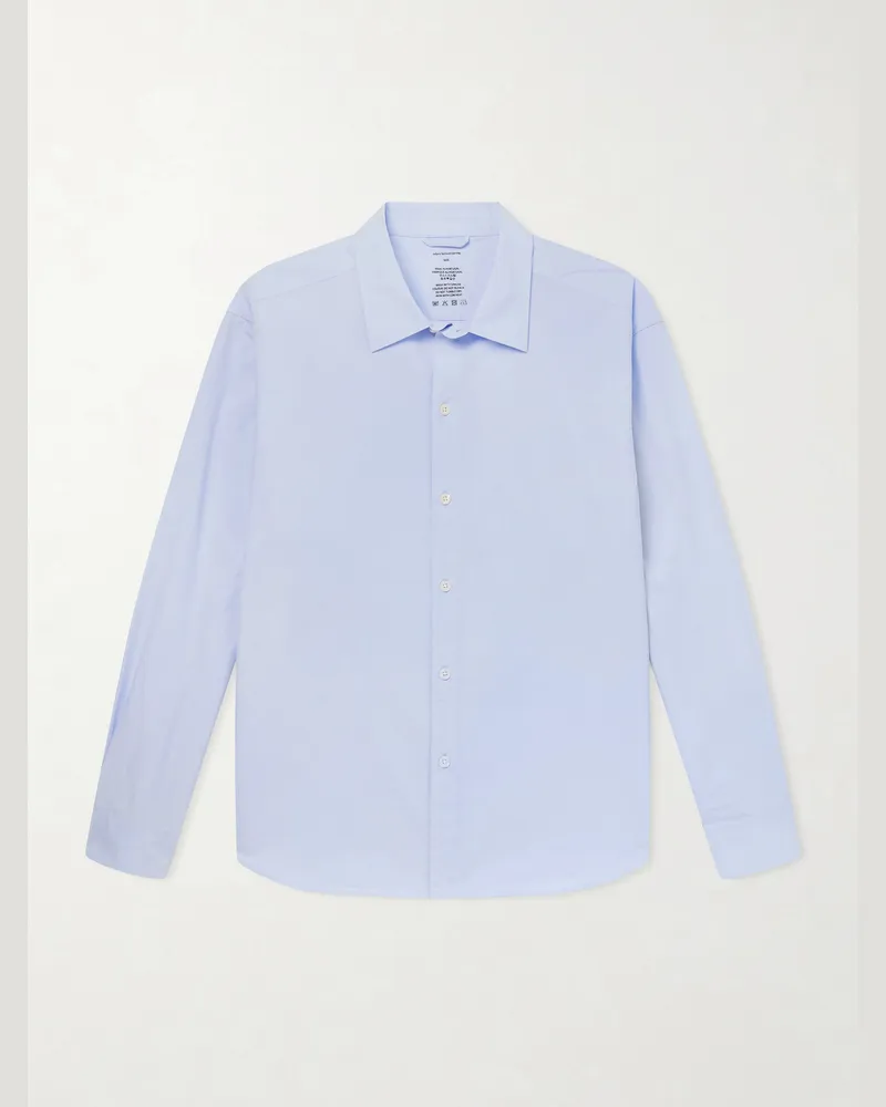 Mfpen Generous Hemd aus Biobaumwollpopeline Blau