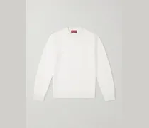 Logo-Intarsia Cotton and Wool-Blend Sweater