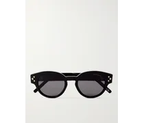 Diamond R2I Sonnenbrille mit rundem Rahmen aus Azetat und silberfarbenen Details