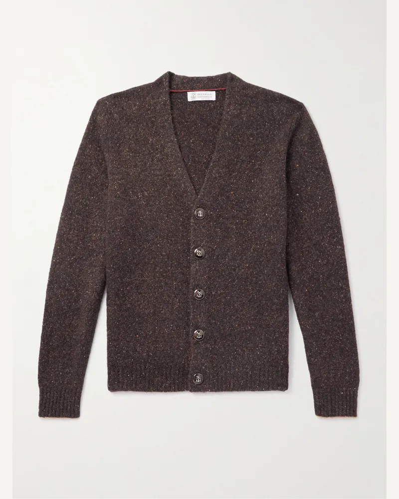 Brunello Cucinelli Cardigan aus Strick Braun