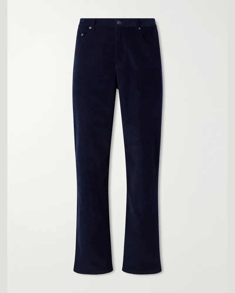A.P.C. Fairfax Straight-Leg Corduroy Jeans Blue
