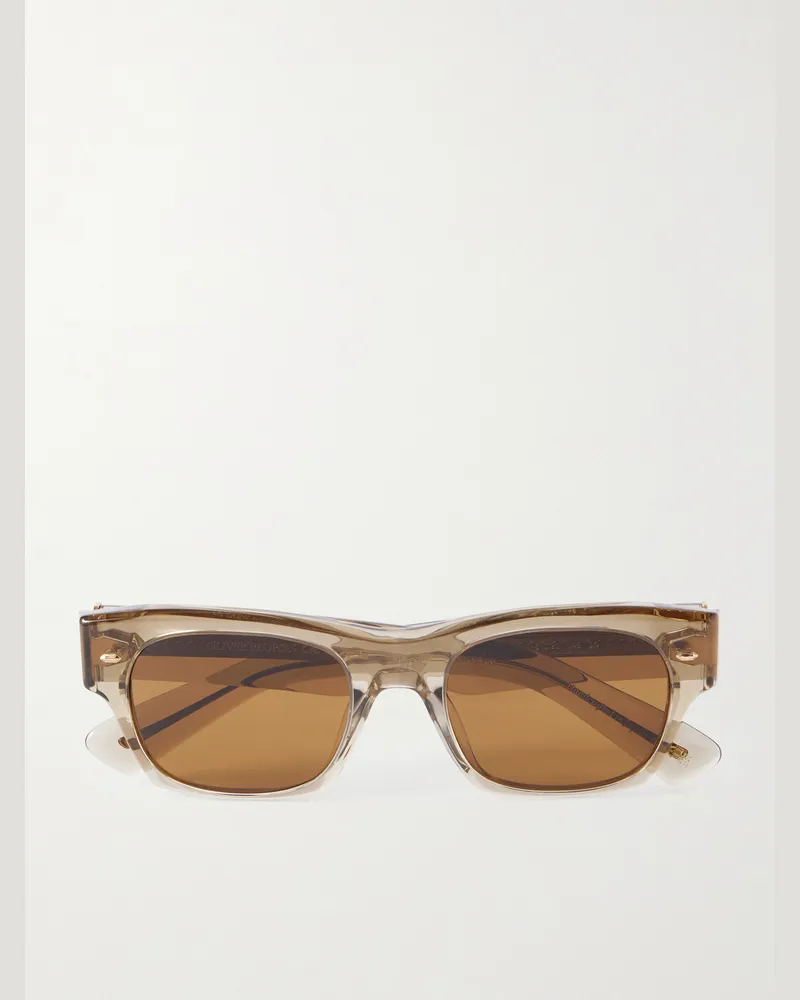 Oliver Peoples Kasdan Sonnenbrille aus Azetat Braun