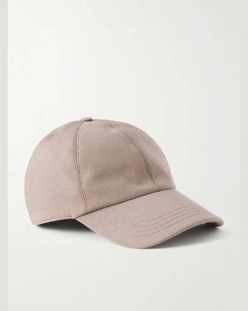Slowear Zanone Flexwool Wool-Blend Cap Neutrals