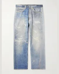 Our Legacy Third Cut gerade geschnittene Jeans mit Print Blau