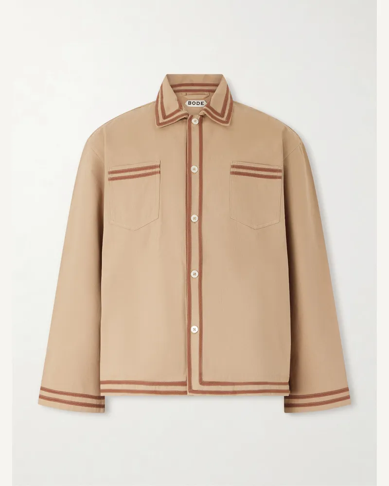 BODE Canteen Hemdjacke aus Baumwoll-Twill Neutral
