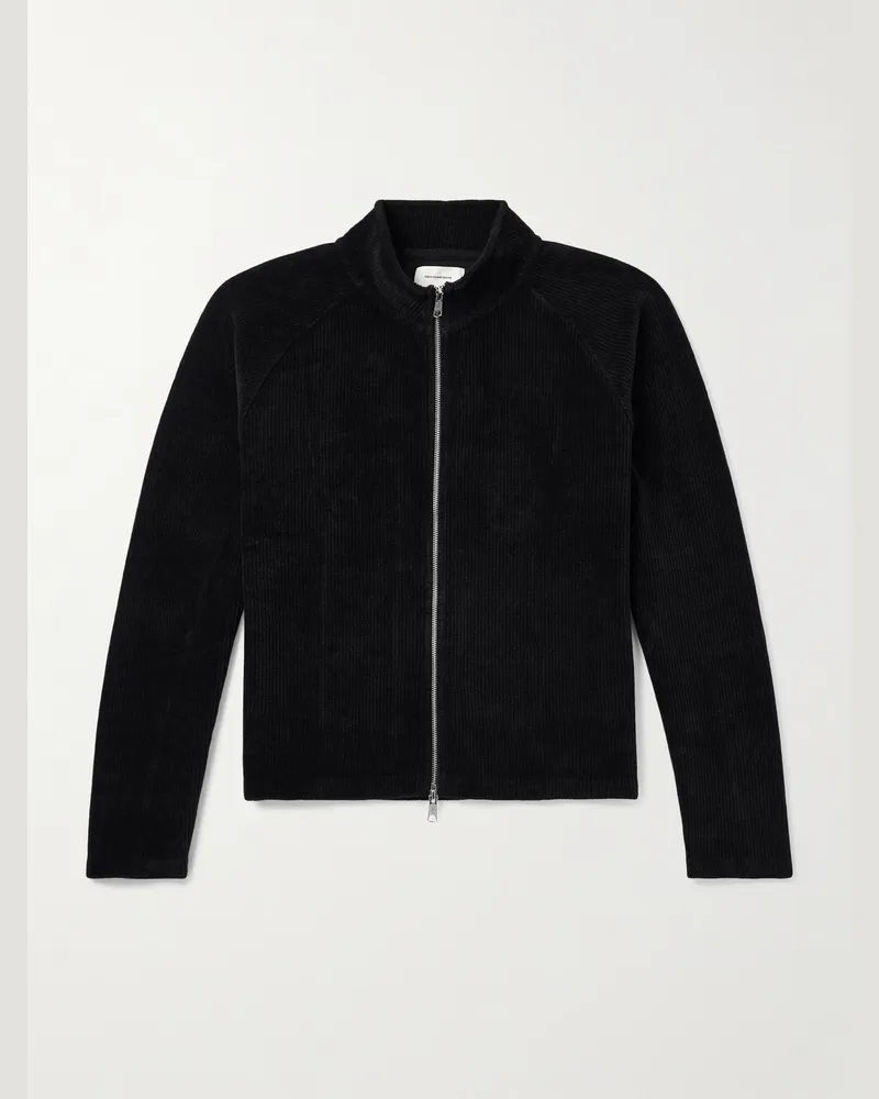 Mfpen Leisure Cardigan aus Baumwolle mit Reißverschluss Schwarz