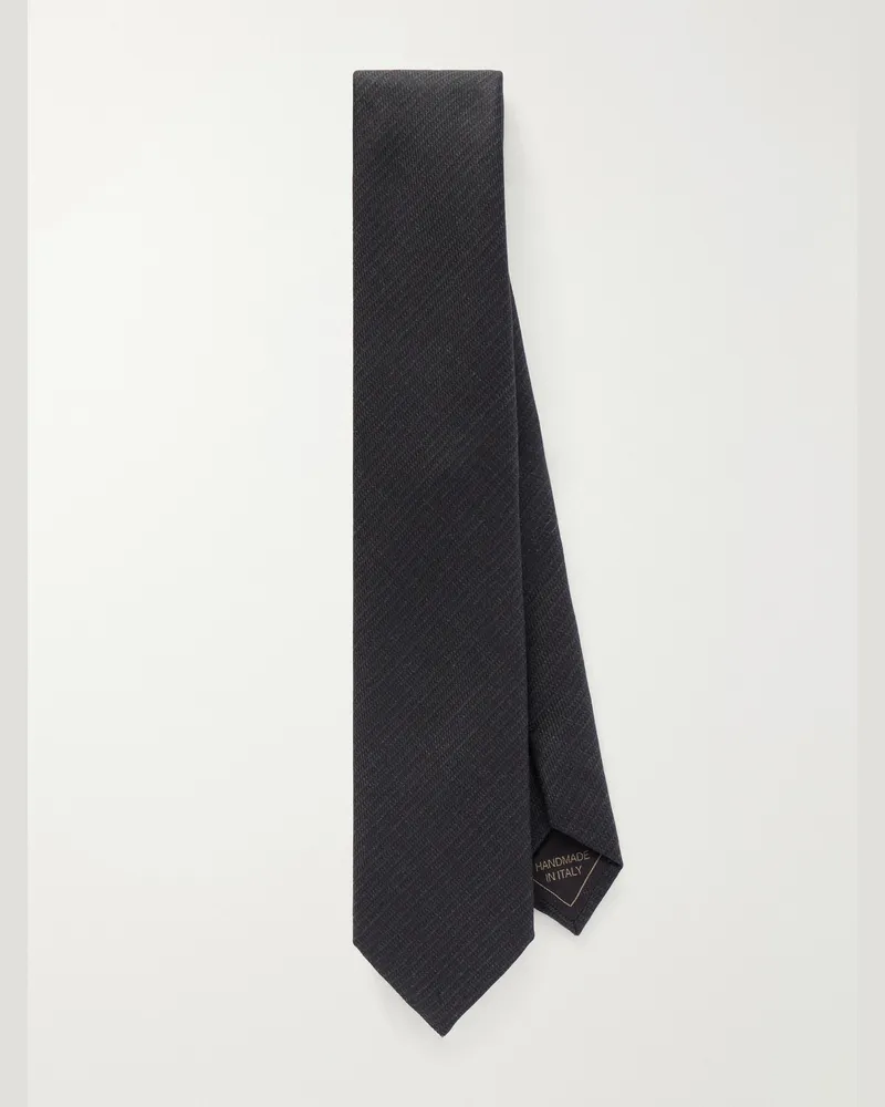 Brioni 7cm Wool Tie Black