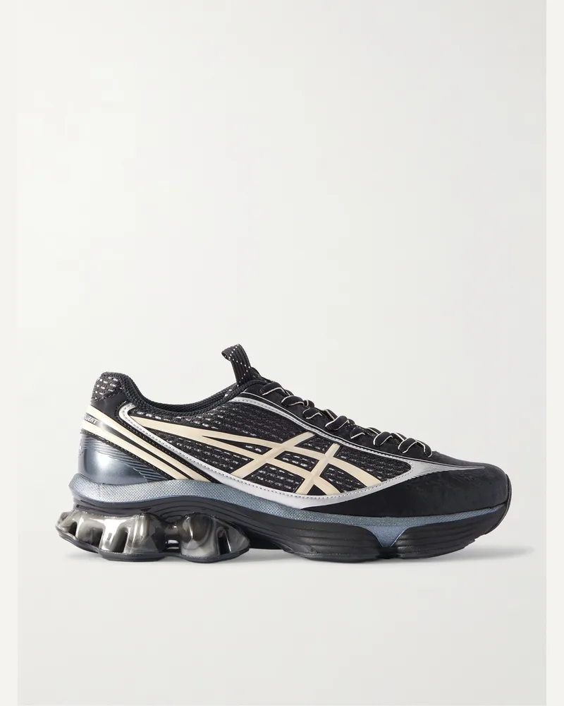 Asics US6-S Gel-Kinetic Fluent Sneakers aus Mesh mit Gummibesatz Schwarz
