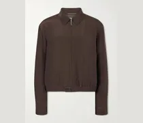 Satin Blouson Jacket