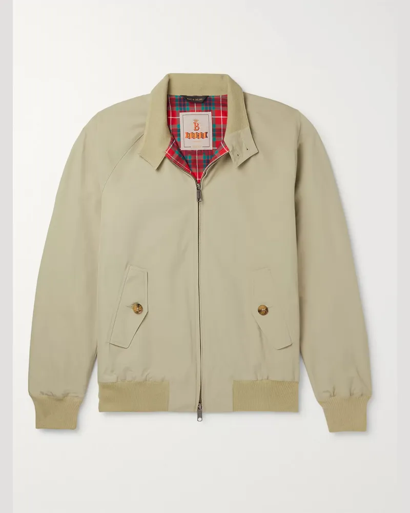 Baracuta G9 Cotton-Blend Harrington Jacket Neutrals