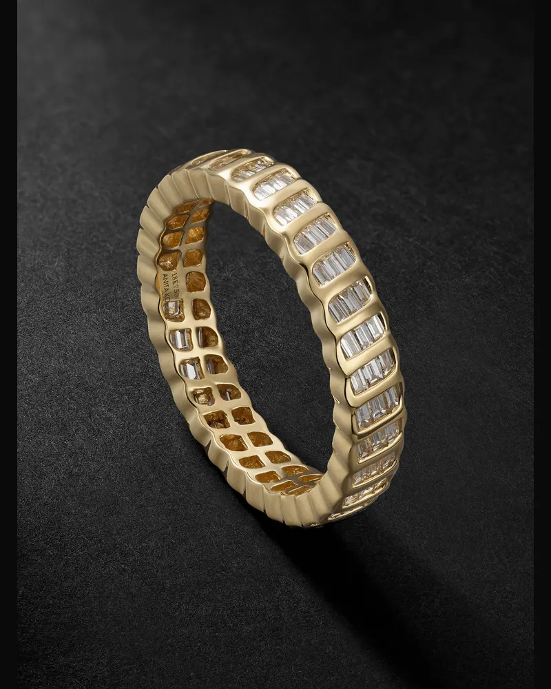 ANITA KO Zoe Ring aus 18 Karat Gold mit Diamanten Gold
