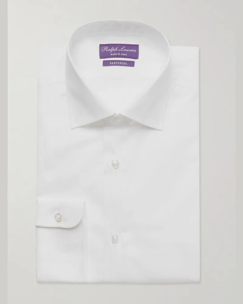 Ralph Lauren Aston Hemd aus Baumwollpopeline Weiß