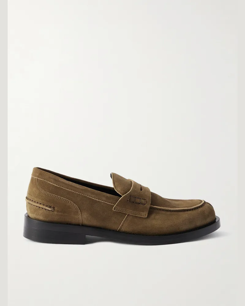 Paul Smith Donovan Pennyloafers aus Veloursleder Braun