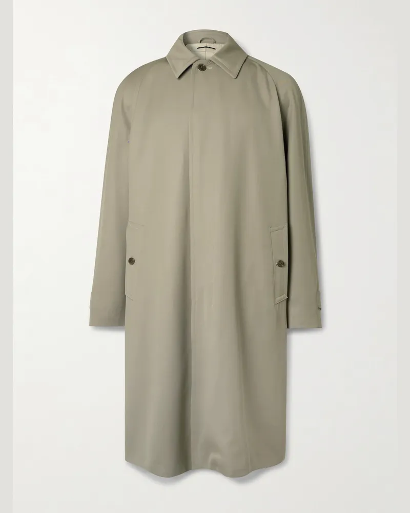 Dunhill Mantel aus Twill aus 130s-Merinowolle Braun