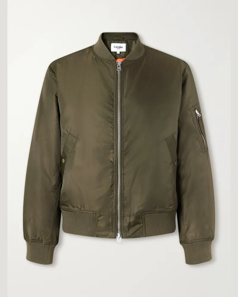 Corridor Padded Shell Bomber Jacket Green