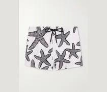 Manta Straight-Leg Short-Length Printed Swim Shorts