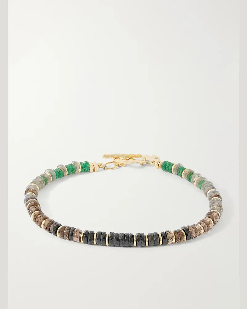 Peyote Bird Tecolote Gold-Plated Multi-Stone Bracelet Multi