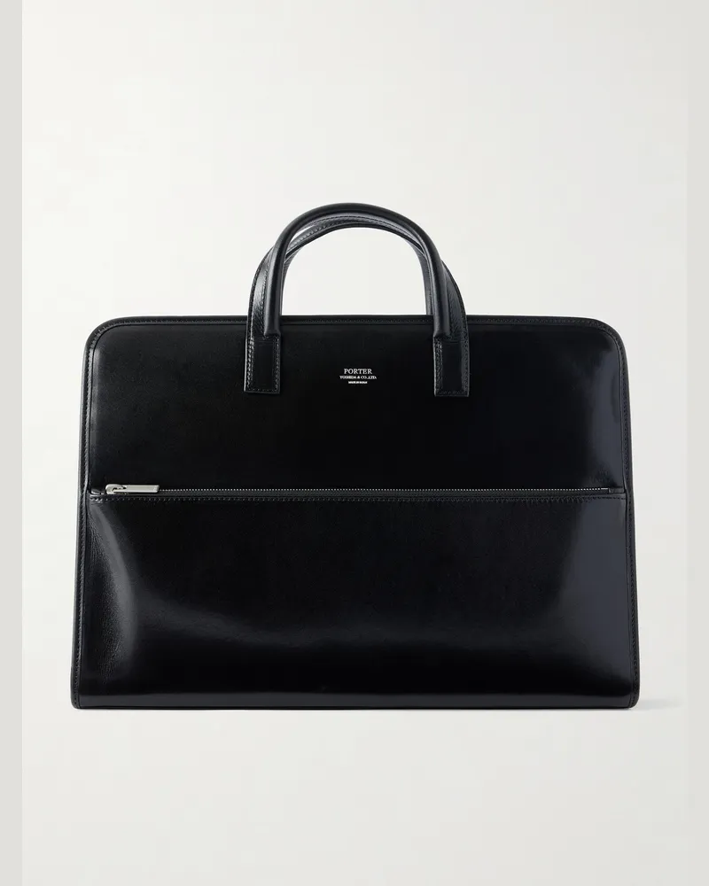 PORTER-YOSHIDA & CO Clerk Leather Briefcase Black