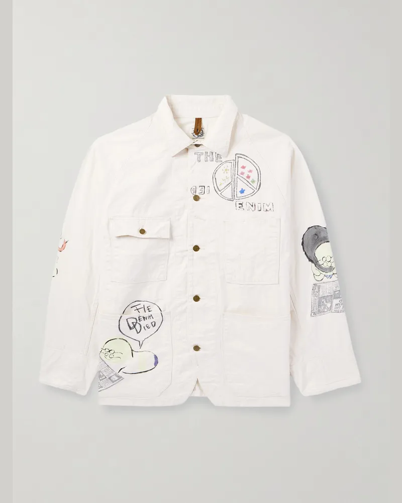 KAPITAL Cactus Beer Jacke aus Baumwoll-Twill mit Print Neutral