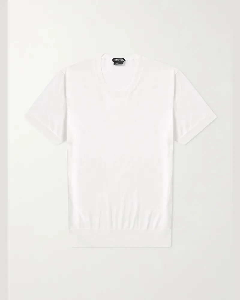 Tom Ford T-Shirt aus Baumwolle Weiß