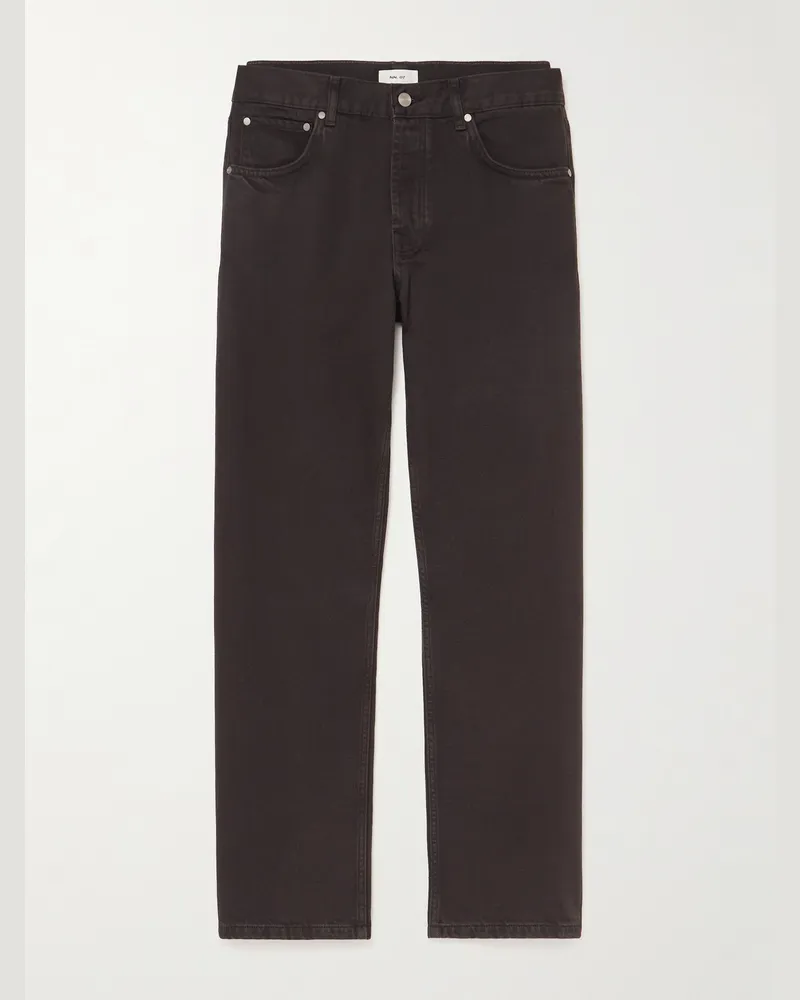 NN 07 Sonny 1874 Straight-Leg Organic Jeans Brown