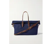 Cabine Reisetasche aus Baumwoll-Canvas mit Lederbesatz