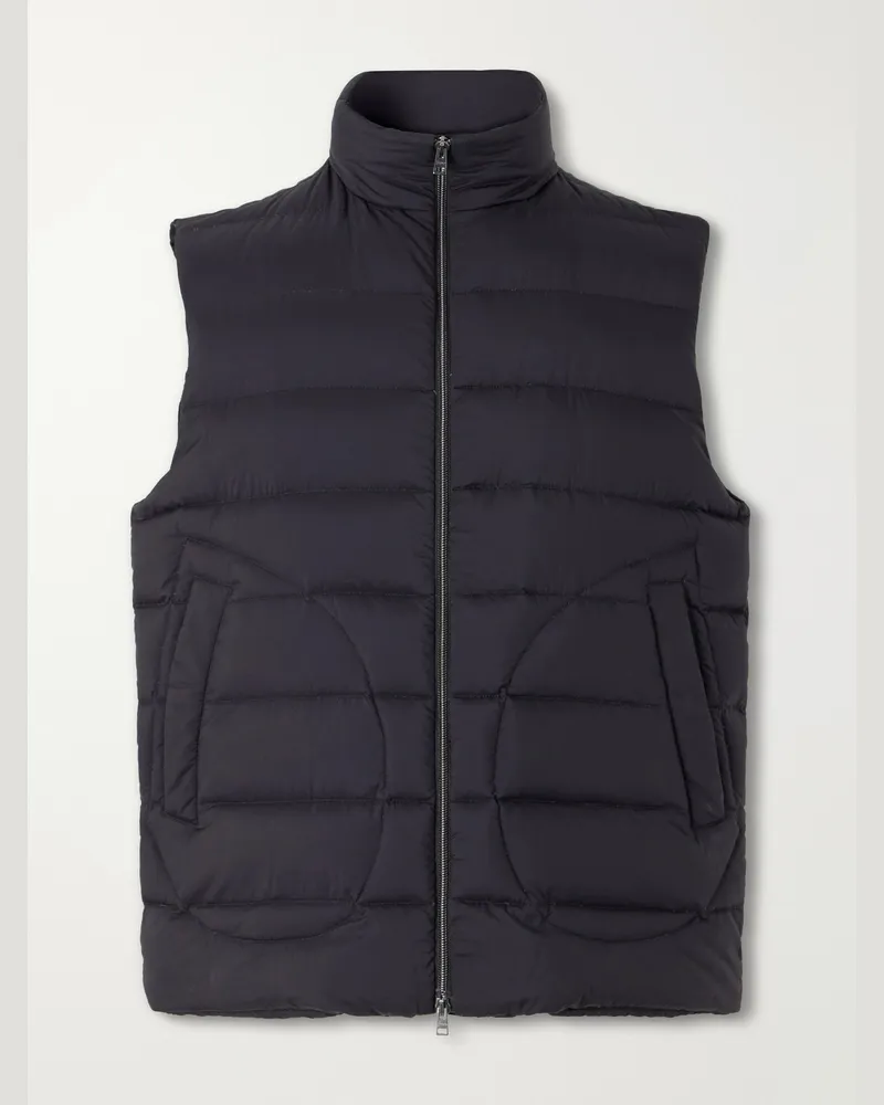 Herno Ecoage Quilted Padded Down Gilet Blue