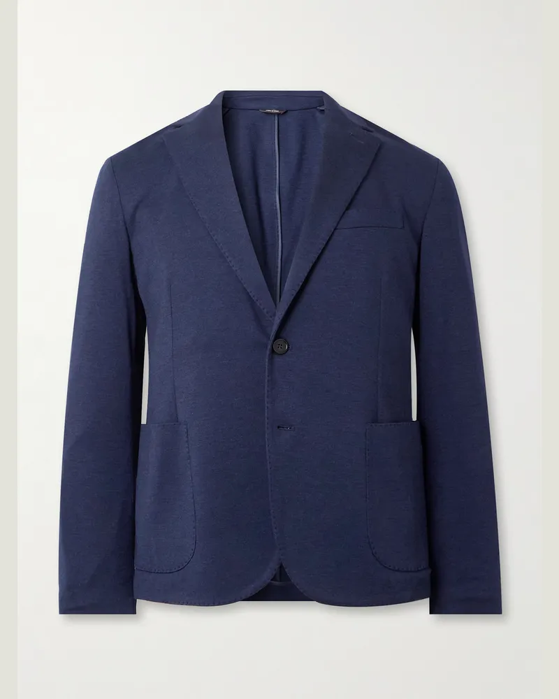 Loro Piana Sakko aus einer Kaschmir-Seidenmischung Blau