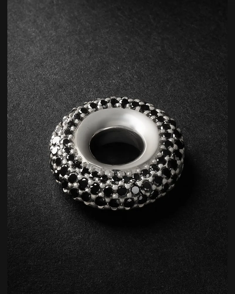 Spinelli Kilcollin Nebula Noir Anhänger aus Silber mit Diamanten Silber