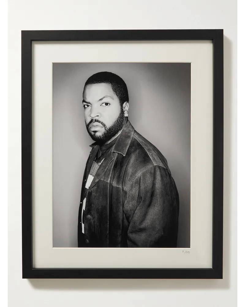 Sonic Editions 2001 Ice Cube – Gerahmter Fotodruck, 41 x 51 cm Schwarz