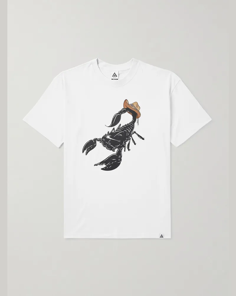 Nike ACG T-Shirt aus „Dri-FIT“-Material mit Print Weiß