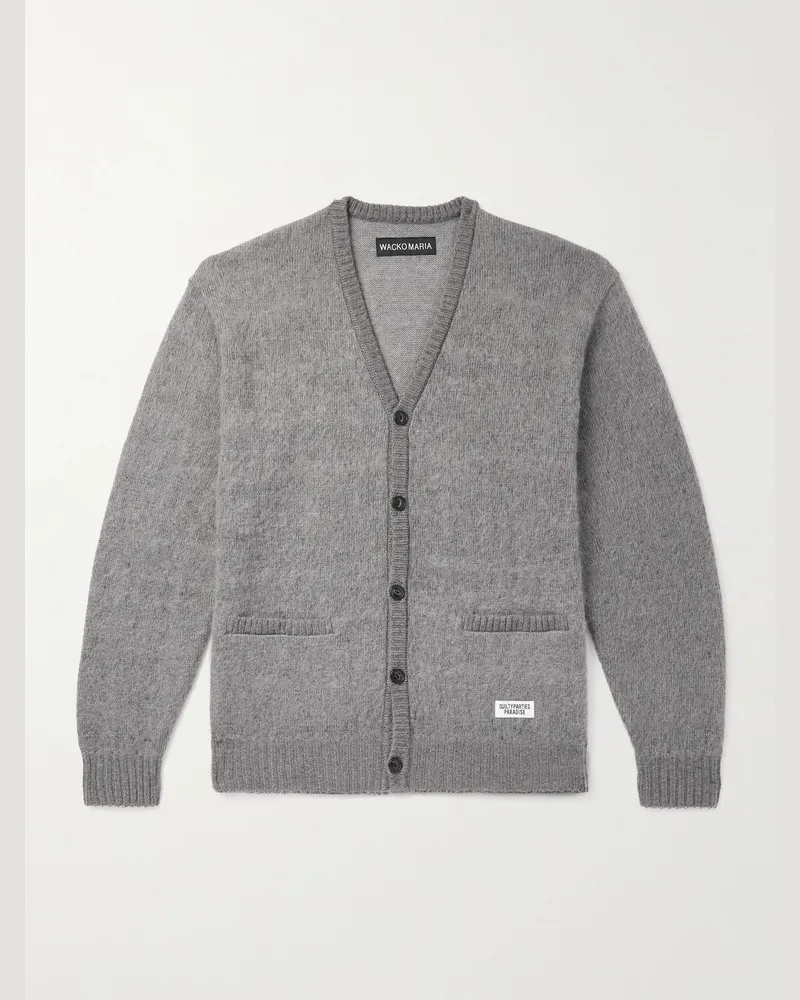 Wacko Maria Cardigan aus Strick Grau