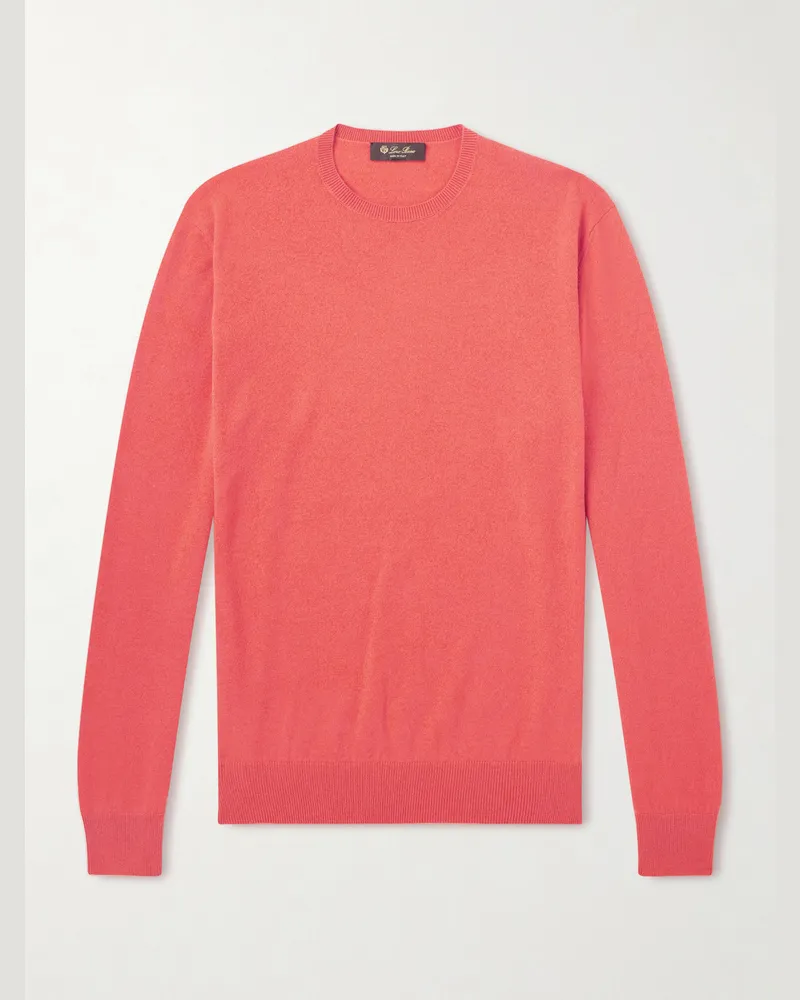 Loro Piana Sergio Cashmere Sweater Red