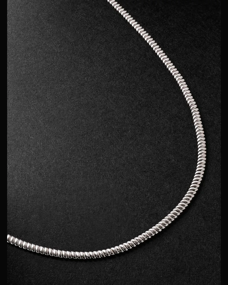 ANITA KO Zoe Kette aus 18 Karat Weißgold Silber