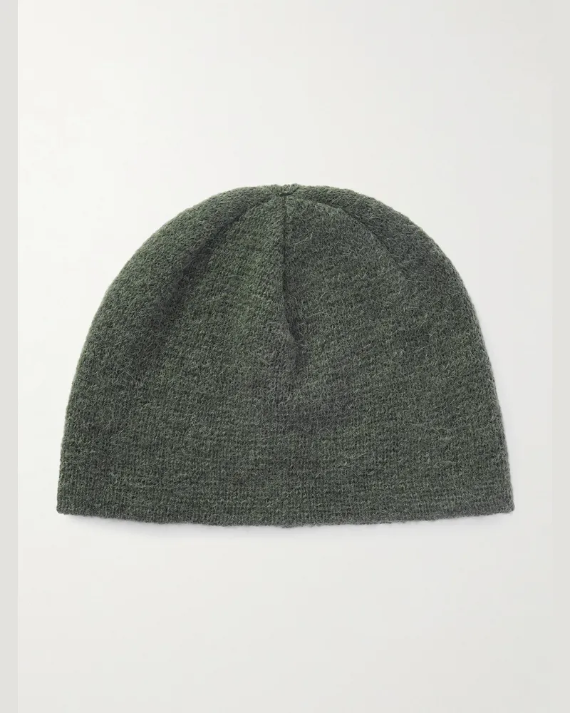 Our Legacy Beanie aus einer gebürsteten Alpakawollmischung Grün
