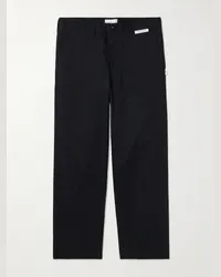 WTAPS Gerade geschnittene Hose aus Twill aus einer Baumwollmischung Schwarz