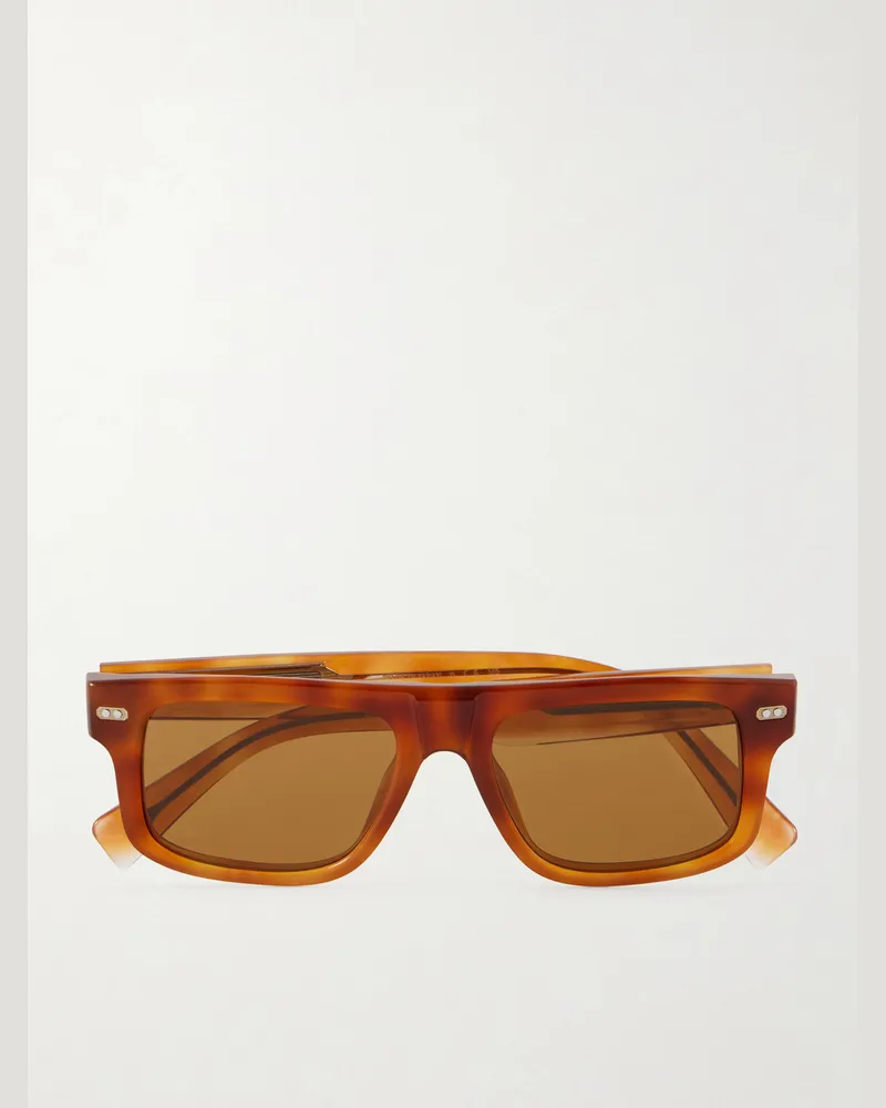 Brunello Cucinelli Square-Frame Acetate Sunglasses Brown