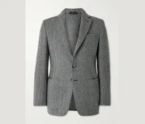 Herringbone Woven Blazer