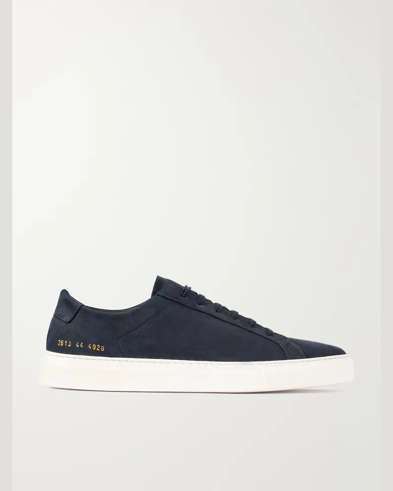 Common Projects Achilles Nubuck Sneakers Blue