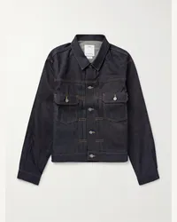 Visvim Social Sculpture 101 Jeansjacke aus Raw Denim Blau