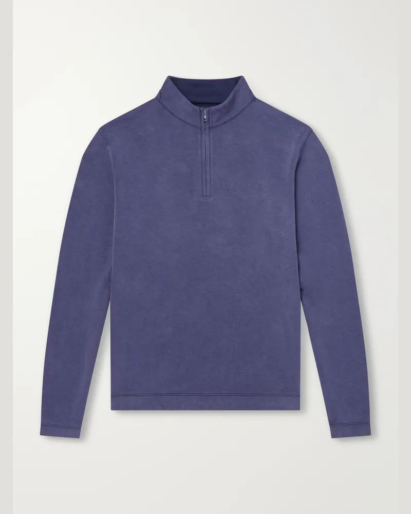 Peter Millar Jersey Half-Zip Sweater Blue
