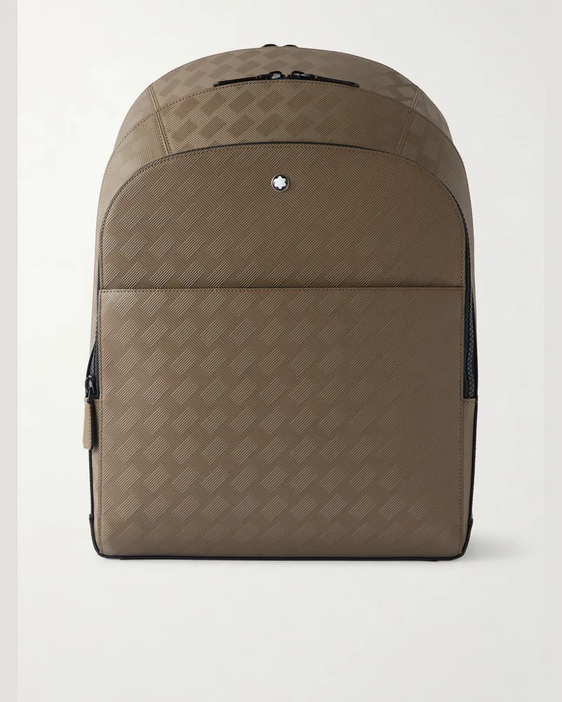 Montblanc Extreme 3.0 großer Rucksack aus strukturiertem Leder Braun