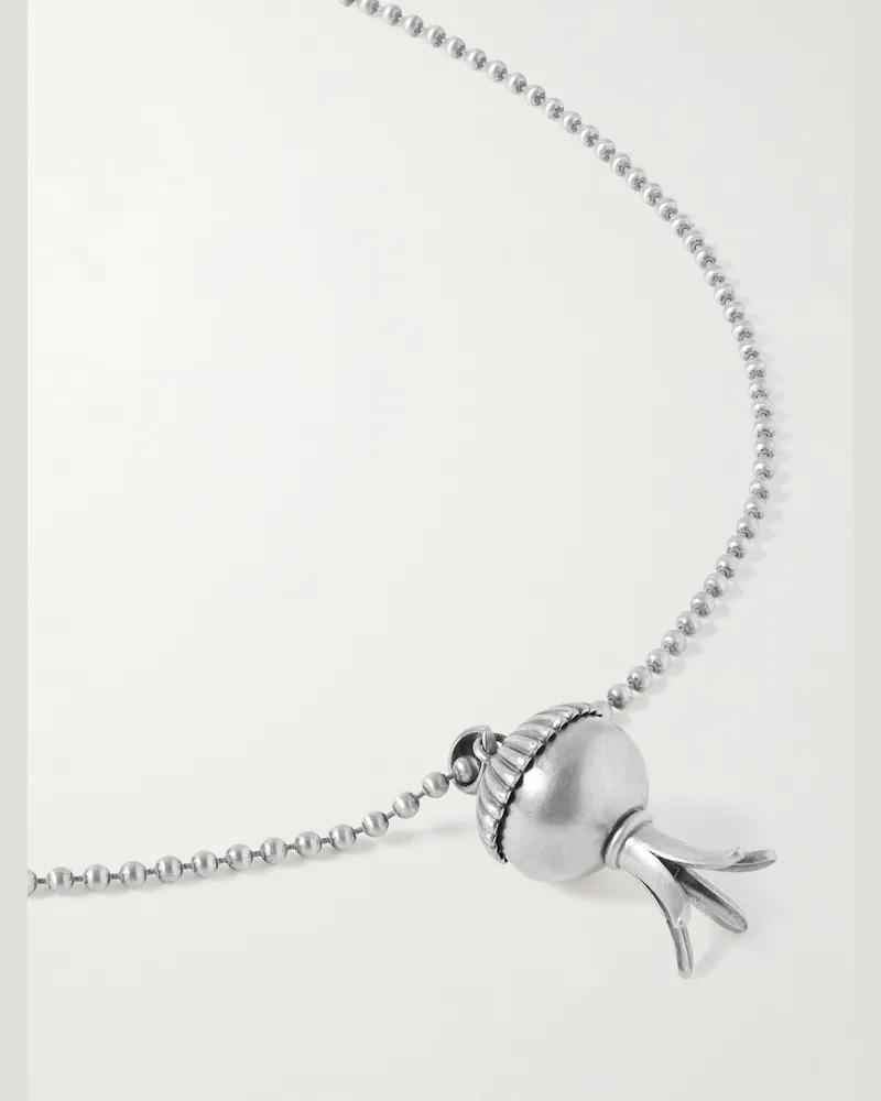Peyote Bird Squash Blossom Kette aus Sterlingsilber Silber
