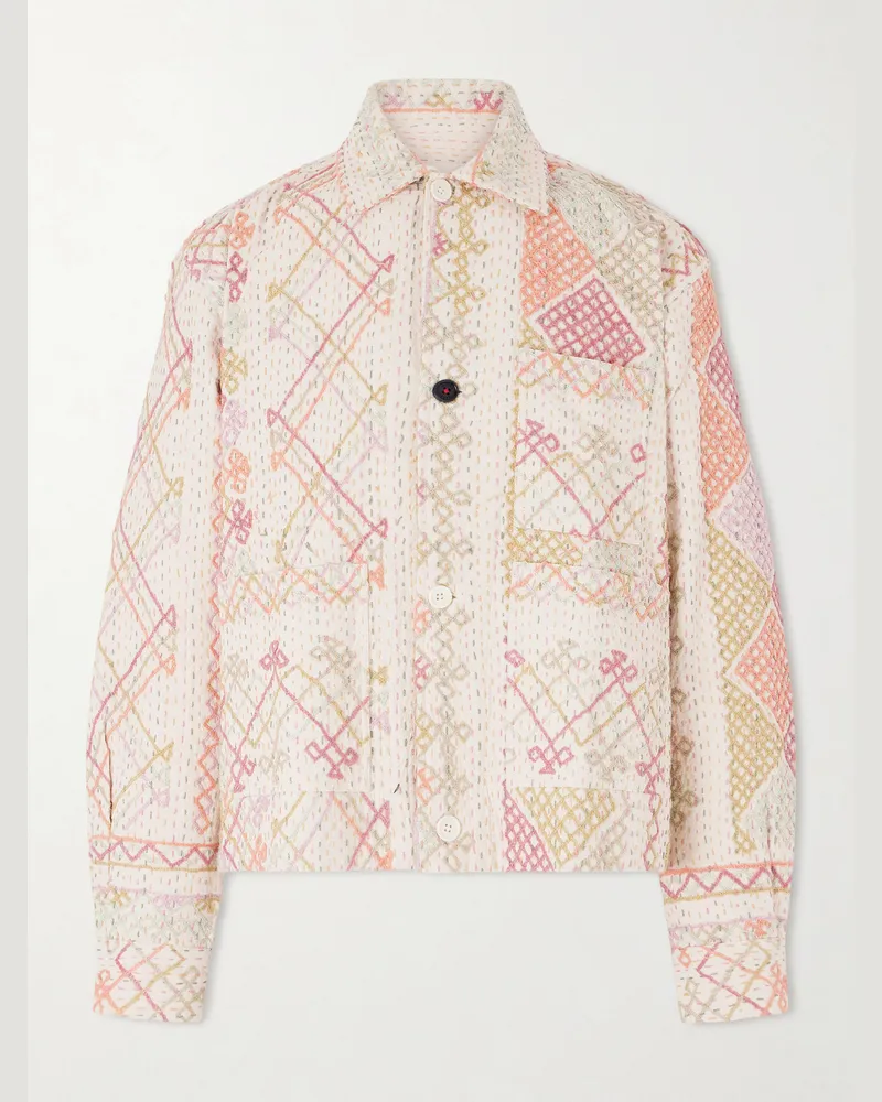 KARDO Cotton-Jacquard Jacket Pink