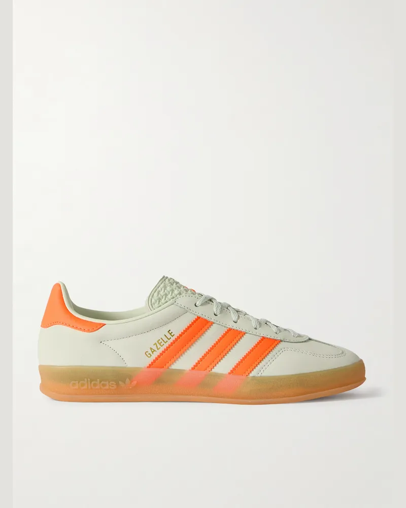 adidas Gazelle Indoor Sneakers aus Leder Orange