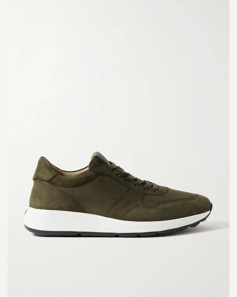 TOD'S Sneakers aus Veloursleder Grün