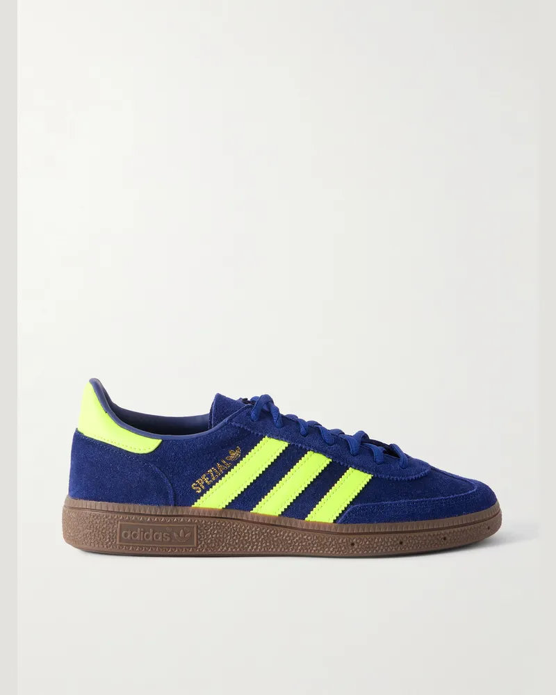 adidas Handball Spezial Sneakers aus Veloursleder mit Lederbesatz Blau