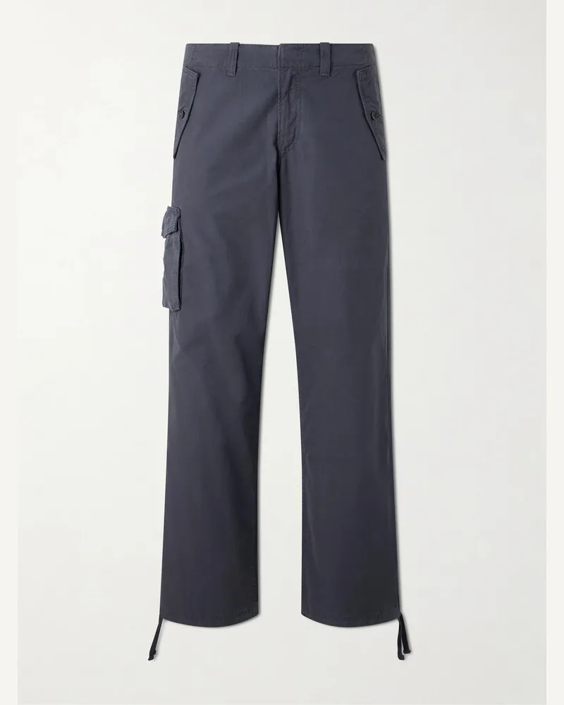 JEANERICA Monti Straight-Leg Cotton Trousers Gray